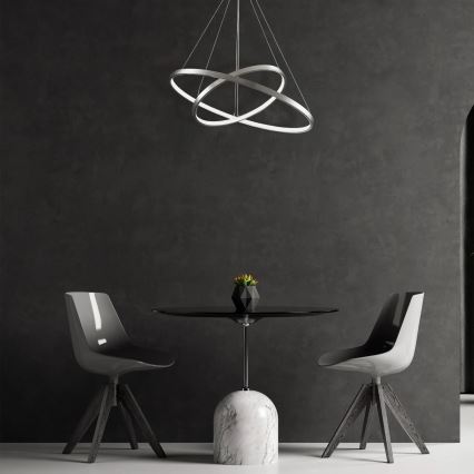  Κρεμαστό φωτιστικό οροφής LED LEA LED/35W/230V 4000K διάμετρος 60 cm ματ χρώμιο