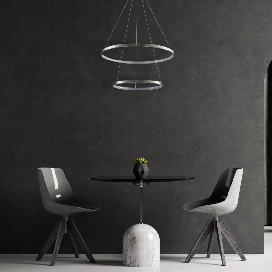  Κρεμαστό φωτιστικό οροφής LED LEA LED/35W/230V 4000K διάμετρος 60 cm ματ χρώμιο