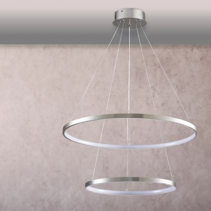  Κρεμαστό φωτιστικό οροφής LED LEA LED/35W/230V 4000K διάμετρος 60 cm ματ χρώμιο