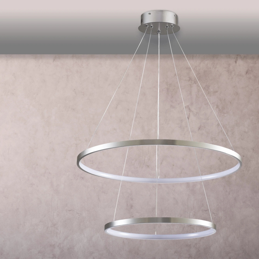  Κρεμαστό φωτιστικό οροφής LED LEA LED/35W/230V 4000K διάμετρος 60 cm ματ χρώμιο