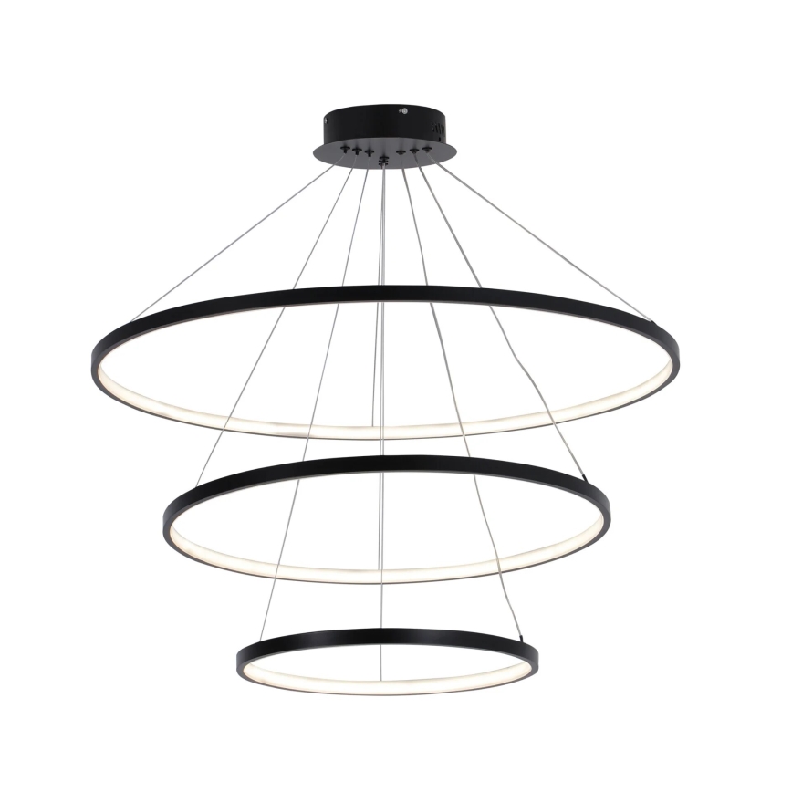  Κρεμαστό φωτιστικό οροφής LED LEA LED/60W/230V 4000K διάμετρος 80 cm μαύρο