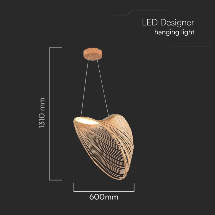  Κρεμαστό φωτιστικό οροφής LED LED/10W/230V 3000K μπεζ