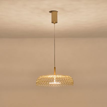  Κρεμαστό φωτιστικό οροφής LED LED/10W/230V 3000K χρυσό διάμετρος 35 cm