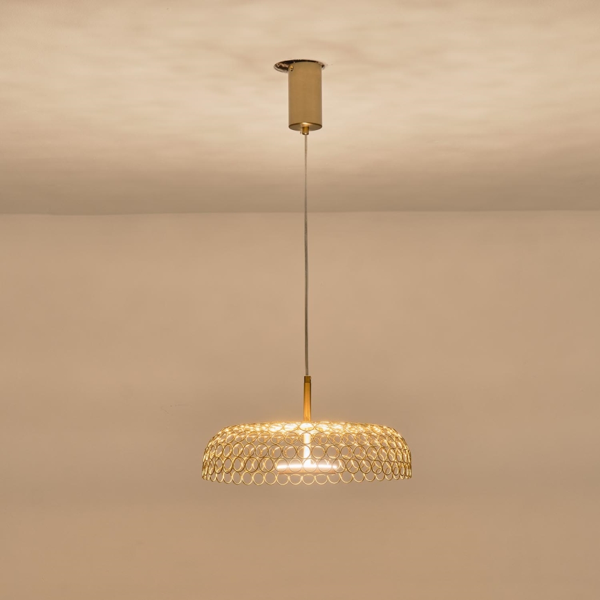  Κρεμαστό φωτιστικό οροφής LED LED/10W/230V 3000K χρυσό διάμετρος 35 cm