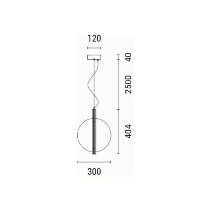  Κρεμαστό φωτιστικό οροφής LED LED/12,6W/230V 3000K