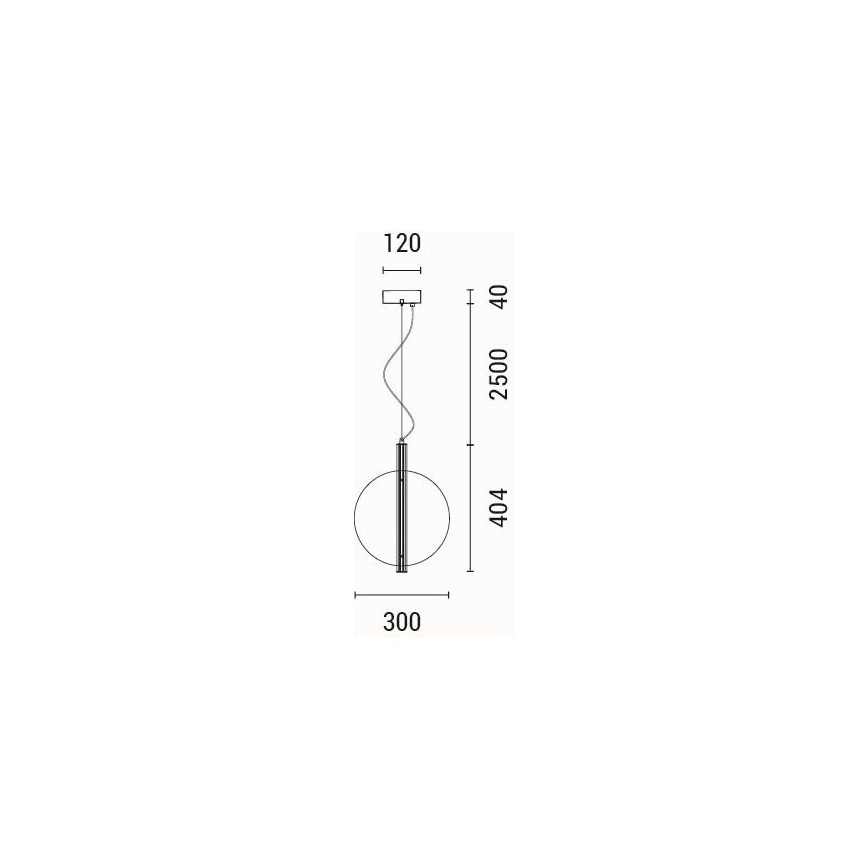  Κρεμαστό φωτιστικό οροφής LED LED/12,6W/230V 3000K