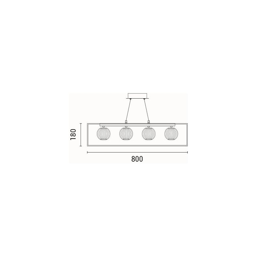  Κρεμαστό φωτιστικό οροφής LED LED/14W/230V 3000K