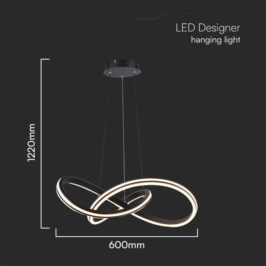  Κρεμαστό φωτιστικό οροφής LED LED/40W/230V 3000/4000/6400K
