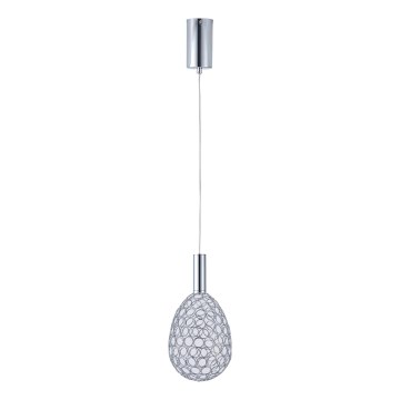  Κρεμαστό φωτιστικό οροφής LED LED/6,3W/230V 3000K γυαλιστερό χρώμιο διάμετρος 14 cm