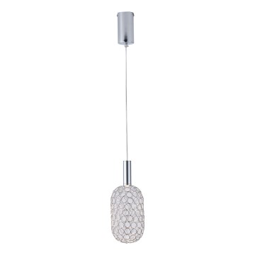  Κρεμαστό φωτιστικό οροφής LED LED/6,3W/230V 3000K γυαλιστερό χρώμιο διάμετρος 20 cm