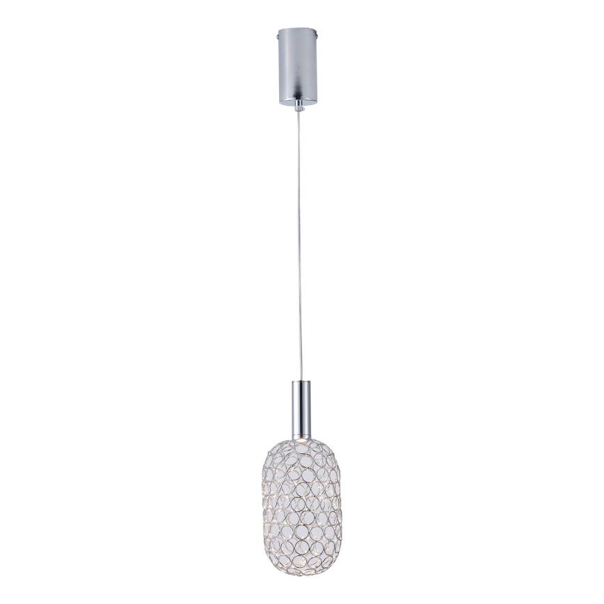  Κρεμαστό φωτιστικό οροφής LED LED/6,3W/230V 3000K γυαλιστερό χρώμιο διάμετρος 20 cm