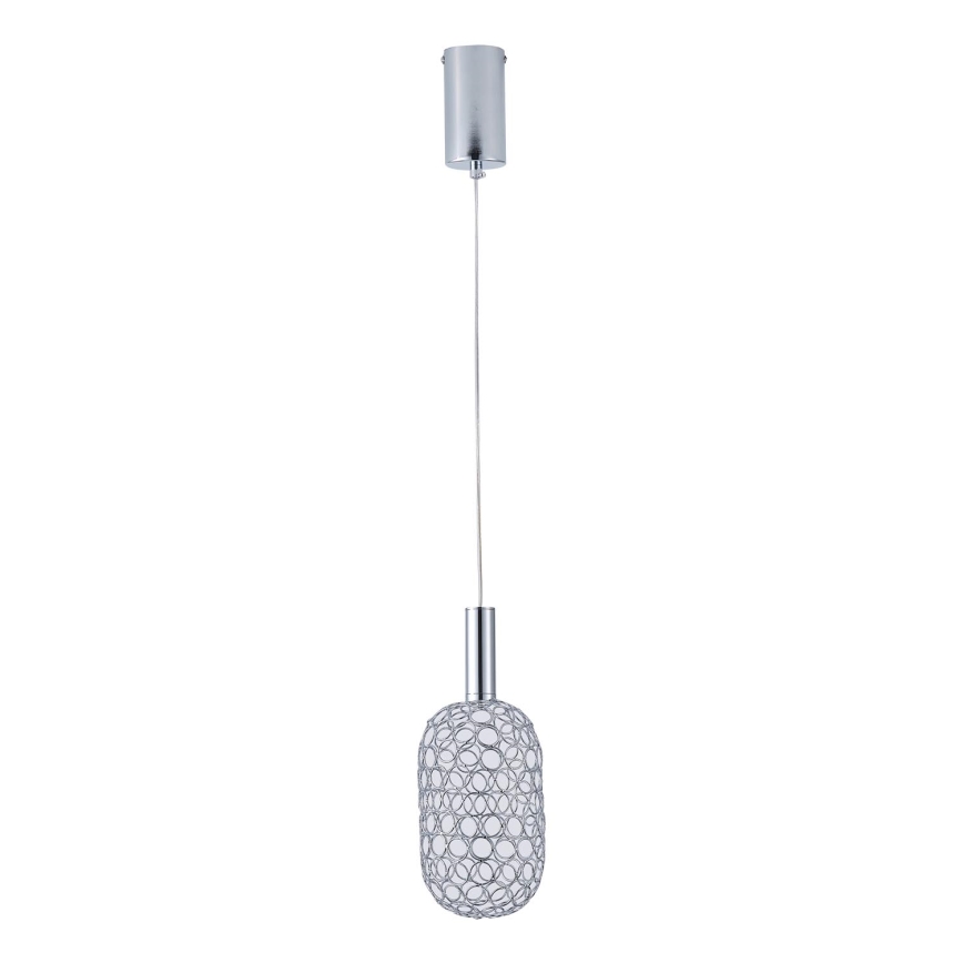  Κρεμαστό φωτιστικό οροφής LED LED/6,3W/230V 3000K γυαλιστερό χρώμιο διάμετρος 20 cm