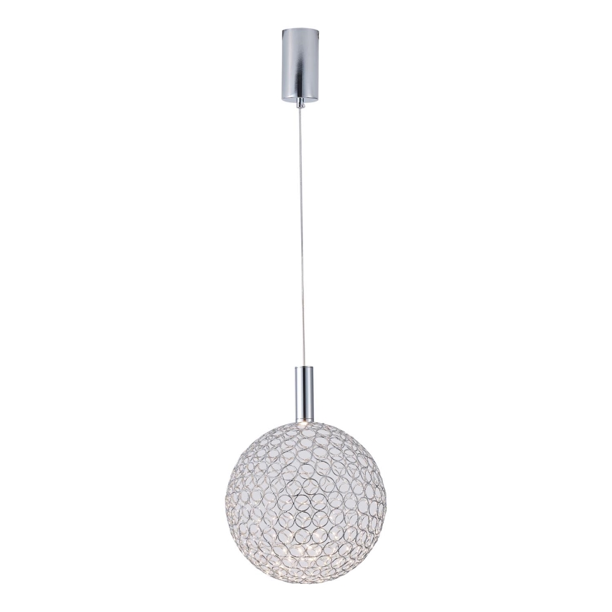  Κρεμαστό φωτιστικό οροφής LED LED/6,3W/230V 3000K γυαλιστερό χρώμιο διάμετρος 20 cm