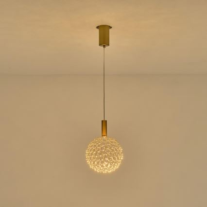  Κρεμαστό φωτιστικό οροφής LED LED/6,3W/230V 3000K γυαλιστερό χρώμιο διάμετρος 20 cm