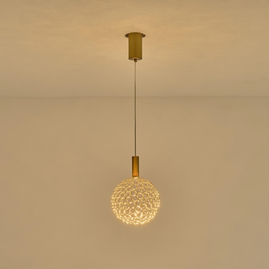  Κρεμαστό φωτιστικό οροφής LED LED/6,3W/230V 3000K γυαλιστερό χρώμιο διάμετρος 20 cm