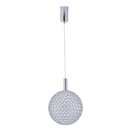  Κρεμαστό φωτιστικό οροφής LED LED/6,3W/230V 3000K γυαλιστερό χρώμιο διάμετρος 20 cm