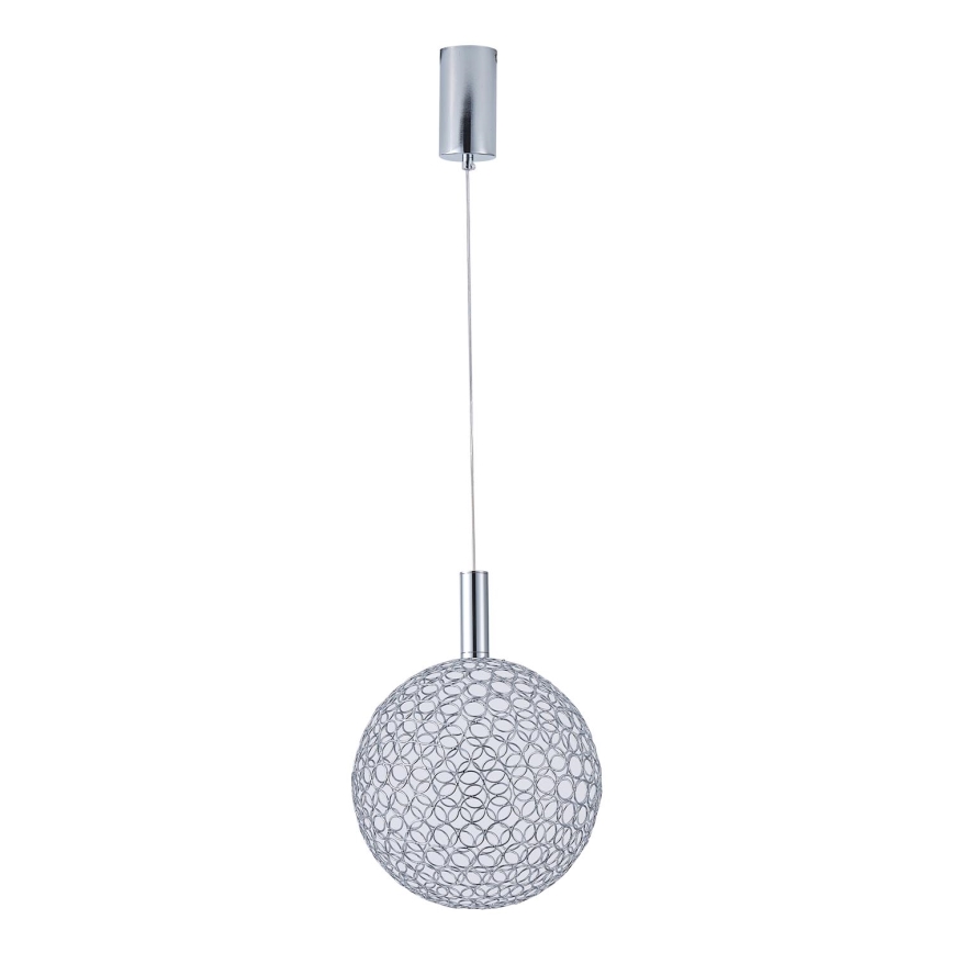  Κρεμαστό φωτιστικό οροφής LED LED/6,3W/230V 3000K γυαλιστερό χρώμιο διάμετρος 20 cm
