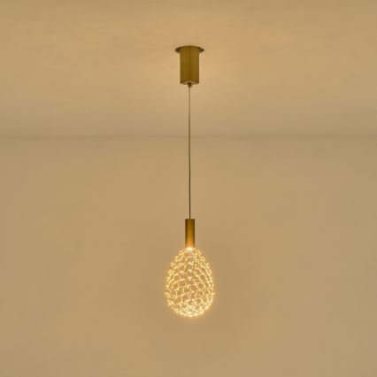  Κρεμαστό φωτιστικό οροφής LED LED/6,3W/230V 3000K χρυσό διάμετρος 14 cm
