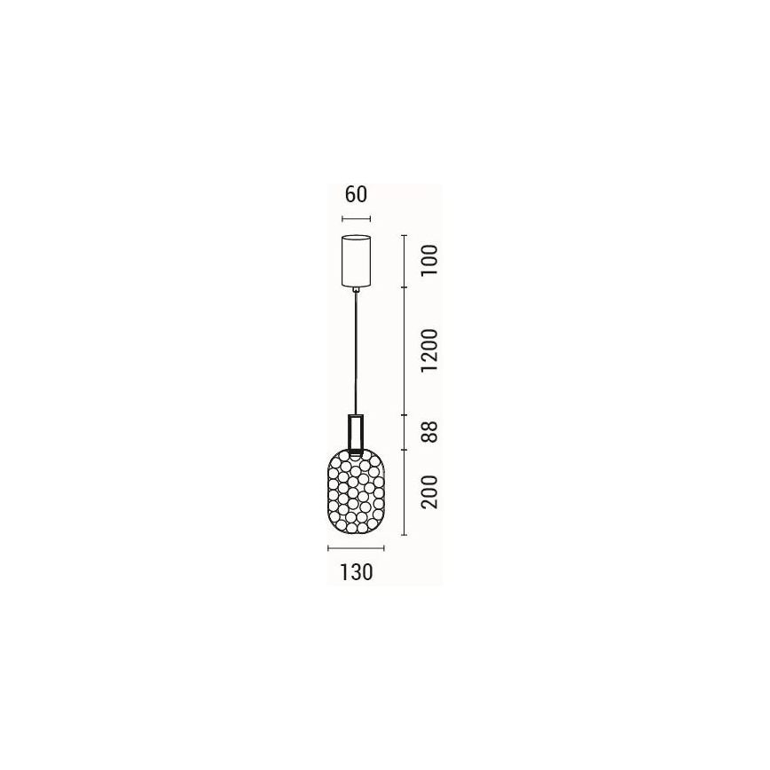  Κρεμαστό φωτιστικό οροφής LED LED/6,3W/230V 3000K χρυσό διάμετρος 20 cm