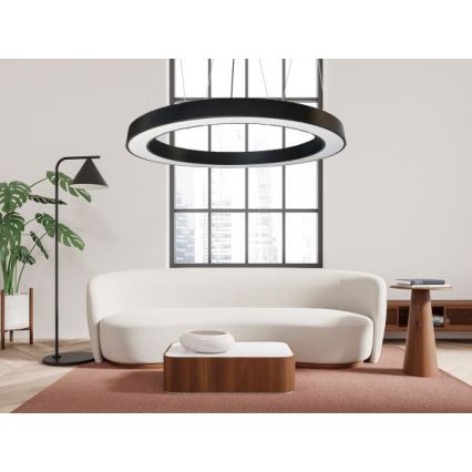  Κρεμαστό φωτιστικό οροφής LED LED/60W/230V 4000K διάμετρος 120 cm μαύρο