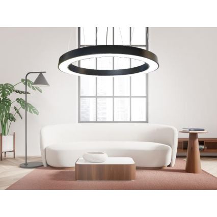  Κρεμαστό φωτιστικό οροφής LED LED/60W/230V 4000K διάμετρος 120 cm μαύρο