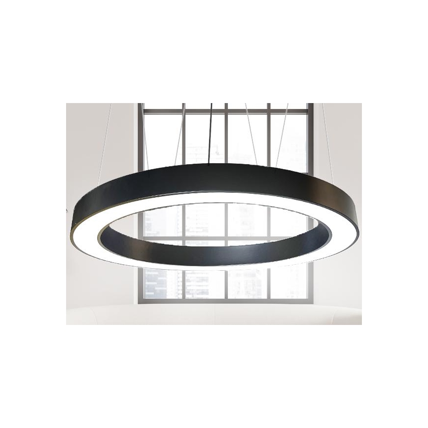  Κρεμαστό φωτιστικό οροφής LED LED/60W/230V 4000K διάμετρος 120 cm μαύρο