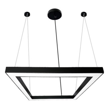  Κρεμαστό φωτιστικό οροφής LED LED/70W/230V 4000K 100x100 cm μαύρο
