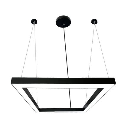  Κρεμαστό φωτιστικό οροφής LED LED/70W/230V 4000K 100x100 cm μαύρο
