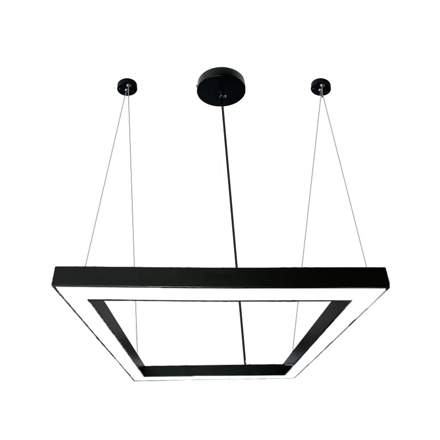  Κρεμαστό φωτιστικό οροφής LED LED/70W/230V 4000K 100x100 cm μαύρο