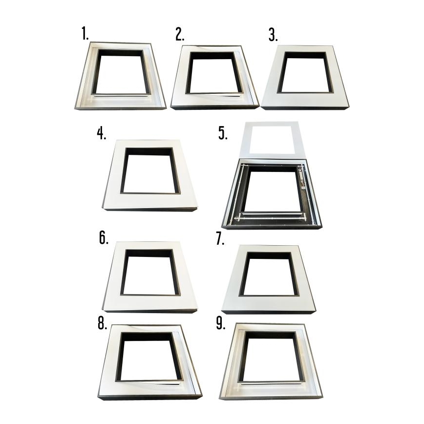  Κρεμαστό φωτιστικό οροφής LED LED/70W/230V 4000K 100x100 cm μαύρο