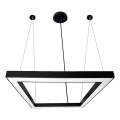  Κρεμαστό φωτιστικό οροφής LED LED/80W/230V 4000K 120x120 cm μαύρο