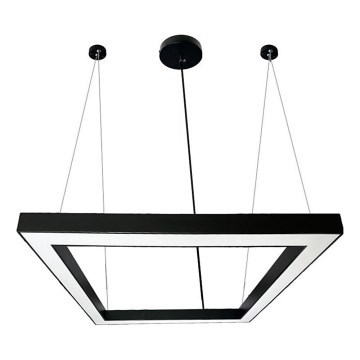  Κρεμαστό φωτιστικό οροφής LED LED/80W/230V 4000K 120x120 cm μαύρο