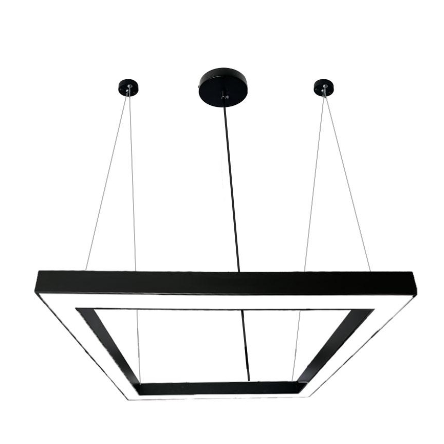  Κρεμαστό φωτιστικό οροφής LED LED/80W/230V 4000K 120x120 cm μαύρο