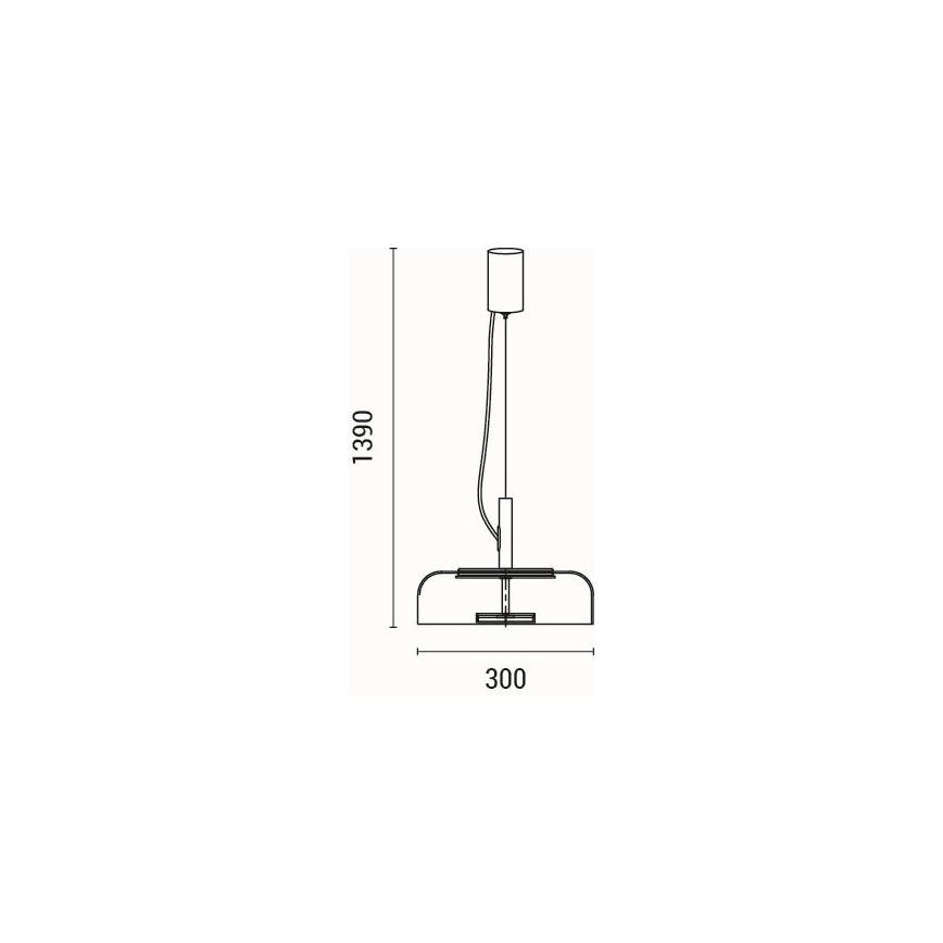  Κρεμαστό φωτιστικό οροφής LED LED/8W/230V 3000K διάμετρος 30 cm