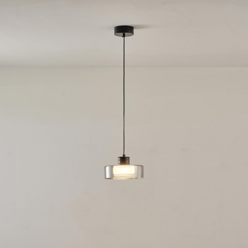  Κρεμαστό φωτιστικό οροφής LED LED/8W/230V 3000K μαύρο/φιμέ pr. 20 cm