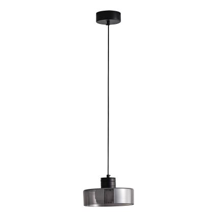  Κρεμαστό φωτιστικό οροφής LED LED/8W/230V 3000K μαύρο/φιμέ pr. 20 cm