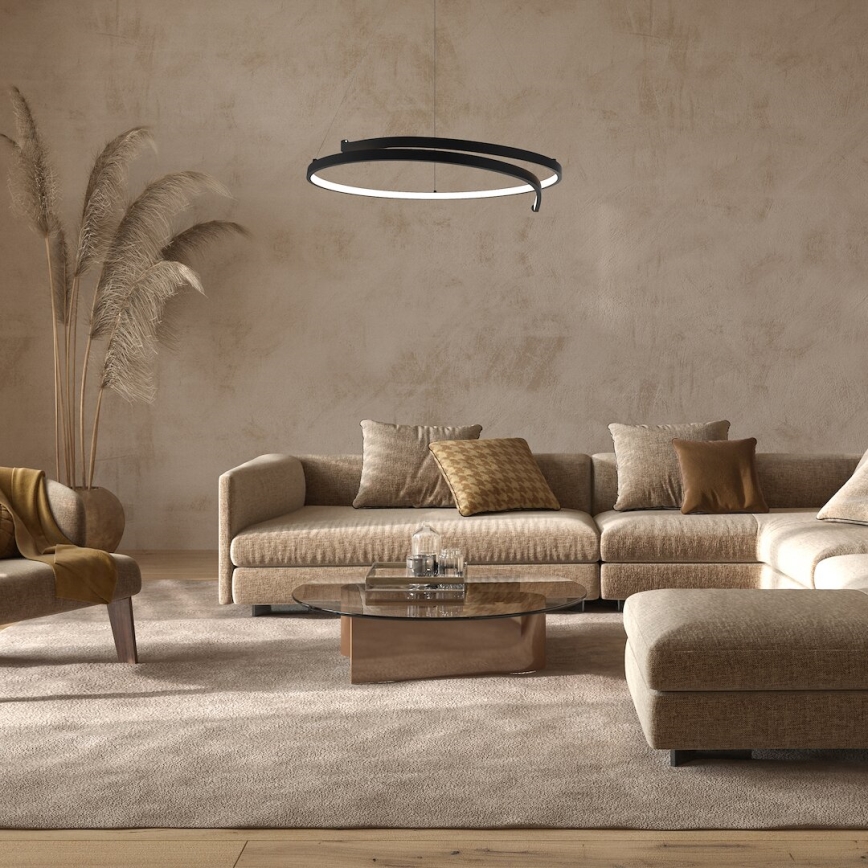  Κρεμαστό φωτιστικό οροφής LED LORENZO LED/35W/230V μαύρο
