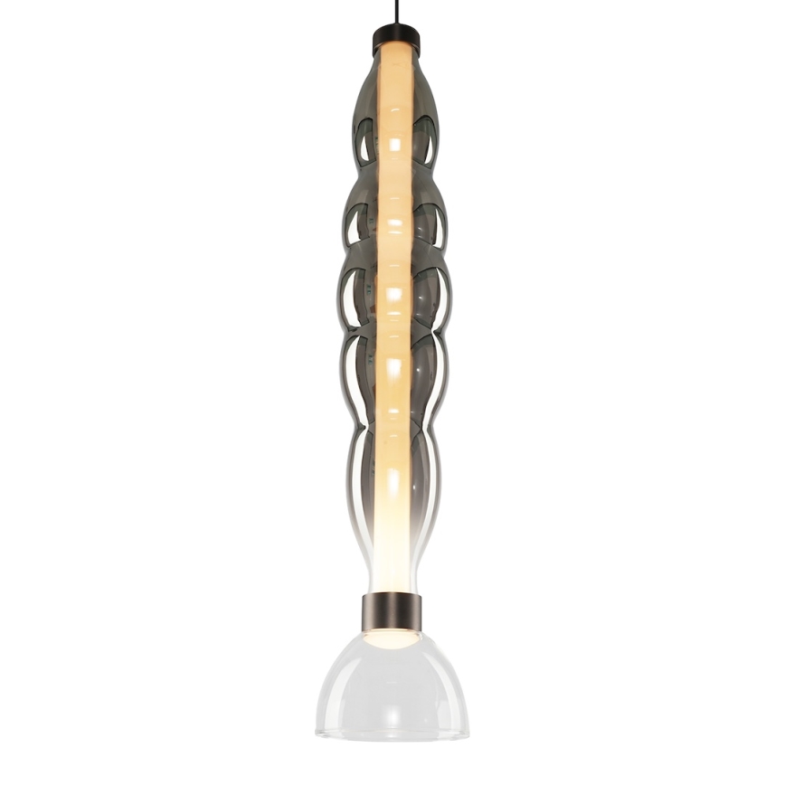  Κρεμαστό φωτιστικό οροφής LED LUCCO LED/18W/230V διάμετρος 15 cm φιμέ