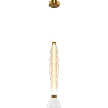  Κρεμαστό φωτιστικό οροφής LED LUCCO LED/18W/230V διάμετρος 15 cm χρυσό