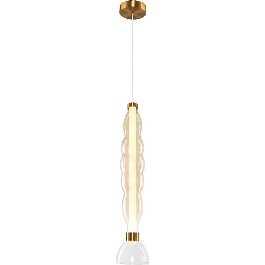  Κρεμαστό φωτιστικό οροφής LED LUCCO LED/18W/230V διάμετρος 15 cm χρυσό