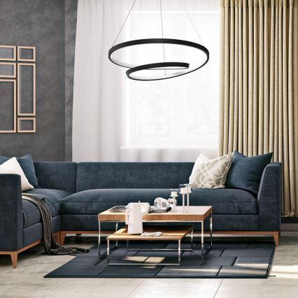 Κρεμαστό φωτιστικό οροφής LED LUCERO LED/48W/230V μαύρο