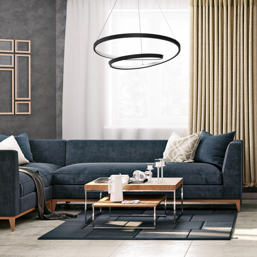  Κρεμαστό φωτιστικό οροφής LED LUCERO LED/48W/230V μαύρο