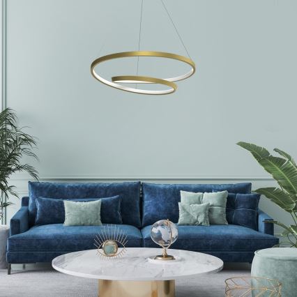  Κρεμαστό φωτιστικό οροφής LED LUCERO LED/48W/230V χρυσό