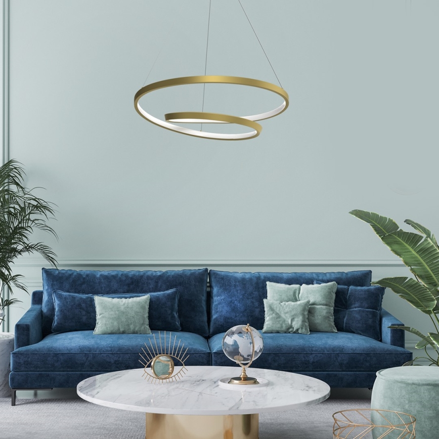  Κρεμαστό φωτιστικό οροφής LED LUCERO LED/48W/230V χρυσό