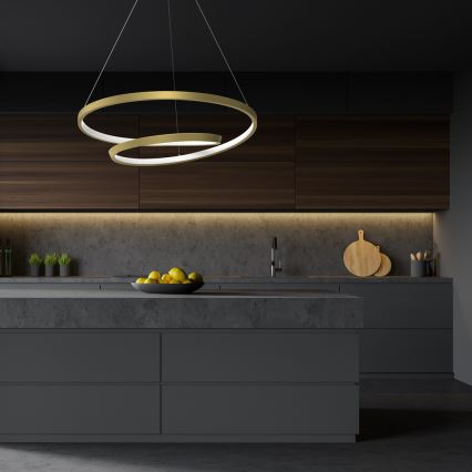  Κρεμαστό φωτιστικό οροφής LED LUCERO LED/48W/230V χρυσό
