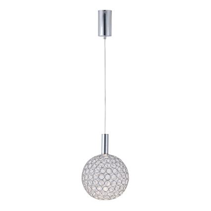  Κρεμαστό φωτιστικό οροφής LED PERFORATO LED/6,3W/230V 3000K γυαλιστερό χρώμιο διάμετρος 20 cm