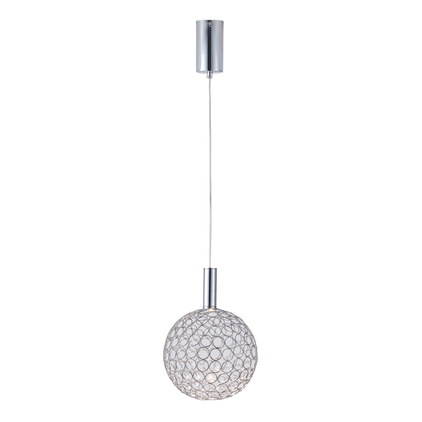  Κρεμαστό φωτιστικό οροφής LED PERFORATO LED/6,3W/230V 3000K γυαλιστερό χρώμιο διάμετρος 20 cm
