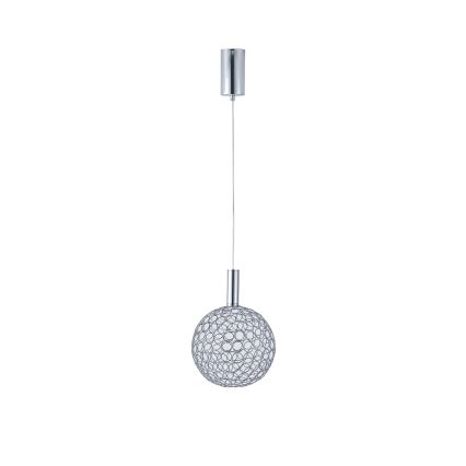  Κρεμαστό φωτιστικό οροφής LED PERFORATO LED/6,3W/230V 3000K γυαλιστερό χρώμιο διάμετρος 20 cm