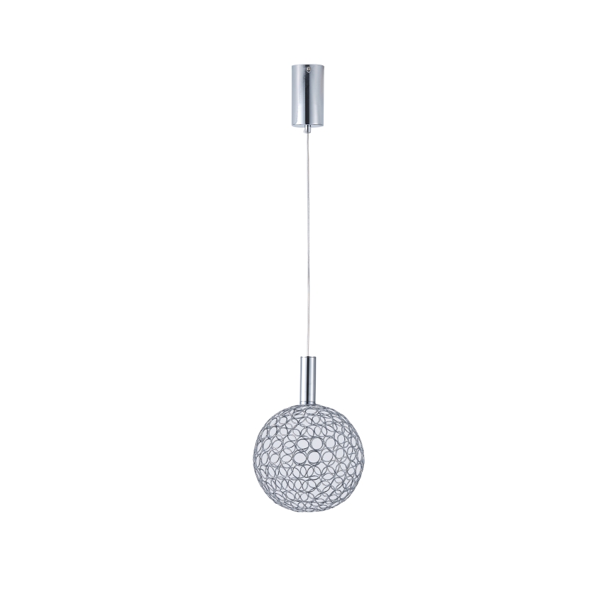  Κρεμαστό φωτιστικό οροφής LED PERFORATO LED/6,3W/230V 3000K γυαλιστερό χρώμιο διάμετρος 20 cm