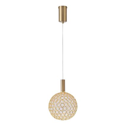  Κρεμαστό φωτιστικό οροφής LED PERFORATO LED/6,3W/230V 3000K χρυσό διάμετρος 20 cm